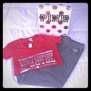 PINK VS 2 pc set - shirt and sweatpants